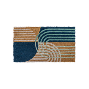 Navy Arch Coir Doormat 400x700mm