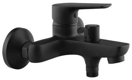 LOTTA bateria wannowa ścienna, czarny mat