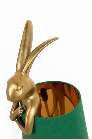 KARE lampa stołowa RABBIT 68 cm  złota / zielona