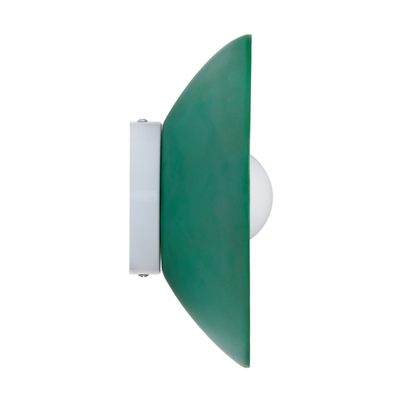 Lampa ścienna ILUSIONI 26 cm - okrągły kinkiet zielony