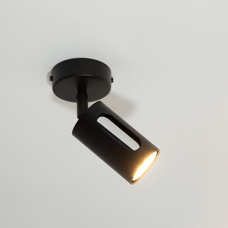 FLOW 1 kinkiet czarny/srebrny