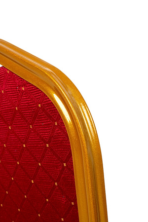 Krzesło bankietowe / konferencyjne HEROS czerwone / złote