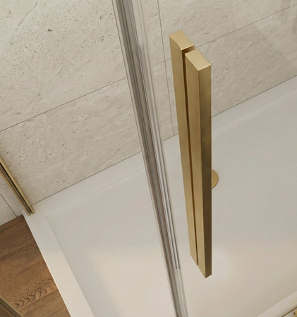LUXOR GOLD MATT drzwi 1100mm, szkło czyste