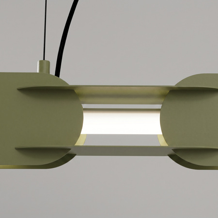 Lampa wisząca CHAIN 158 zielona oliwka LED 4000K