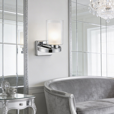 LAMPA ŚCIENNA KINKIET LOFT CHROMOWANY SANTINI W1