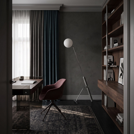 LAMPA STOJĄCA PODŁOGOWA CHROMOWANA GRANINO W1