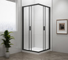 EASY BLACK kabina prysznicowa 800x800mm, szkło czyste