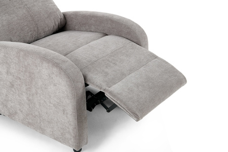 Fotel wypoczynkowy rozkładany RELAX PREMIUM jasny szary