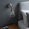 Hal Wall Light with Clear Shade 170x267mm