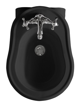 RETRO bidet wiszący 38x52cm, czarny mat