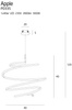 Apple lampa wisząca P0335