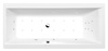 CLEO wanna z hydromasażem, 180x80x48cm, Attraction Hydro-Air, chrom