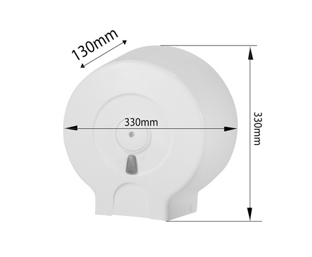 Dowoznik na papier toaletowy o Ø 29cm, ABS, biały