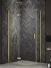 Kabina NESTA LIGHT GOLD 1D pięciokątna lewa Drzwi P 100x80x200 czyste 6mm Active Shield 2.0