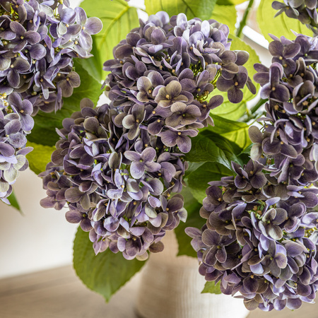 Vintage Hydrangea Floral Stem Violet (12pk)