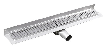 MANUS ONDA odpływ liniowy ze stali nierdzewnej z rusztem, naścienne, L-650, DN50