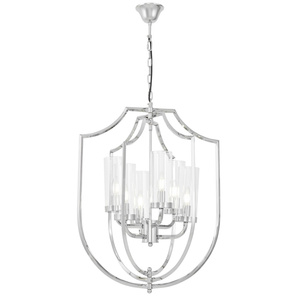 NOWOCZESNA LAMPA WISZĄCA CHROMOWANA MEGI W6
