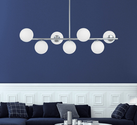 NOWOCZESNA LAMPA WISZĄCA CHROMOWANA FREDICA W7