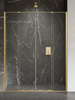 NZ4 Drzwi wnękowe SMART GOLD BRUSHED 2D U 130x200 szkło czyste 8mm Active Shield 2.0