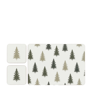 Woodland Trees Placemat & Coaster Set (4pk)