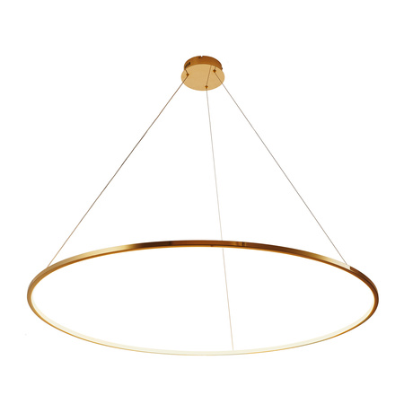 Lampa wisząca CIRCLE SLIM 120 cm- LED, ring złoty