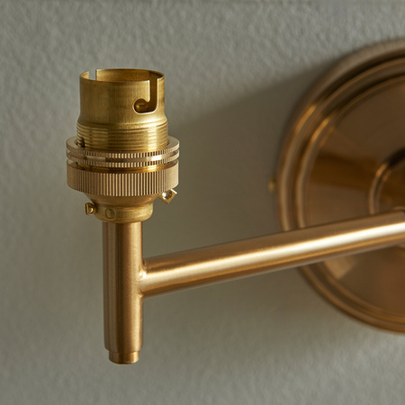 Step Fold 1 Wall Light Fitting Brushed Aged Brass