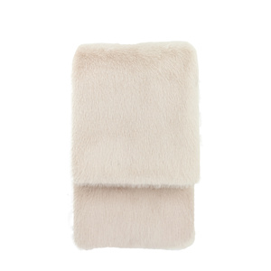 Maple Faux Fur Throw Oatmeal 1500x2000mm