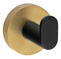 LARISSA wieszak, czarny/złoty mat