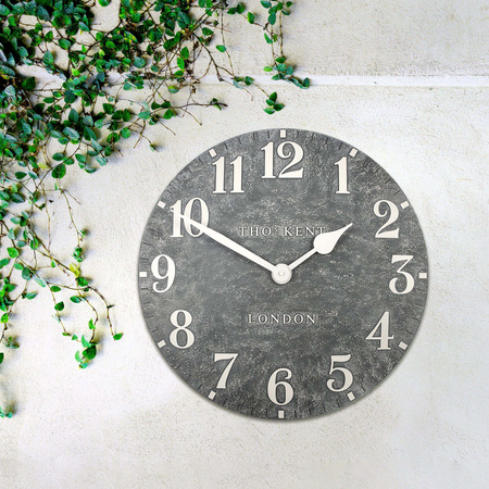 Outdoor Wall Clock Arabic Cement 20in