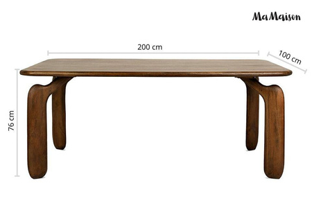 MaMaison stół jadalniany ORIZON 200       brązowy / drewno
