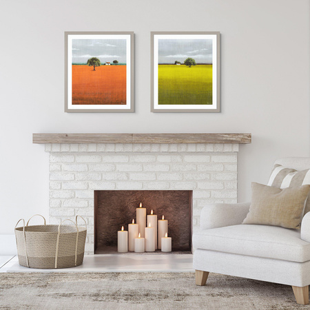 Morning Warmth Framed Art 600x30x700mm