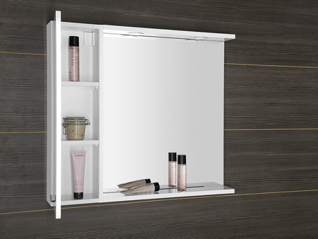 ZOJA szafka wisząca do lustra, 20x70x14cm, biała