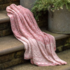 Nalu Knitted Herringbone Throw Apricot 1300x1700mm