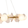 Lampa wisząca CHIC 105 cm - biało złota nowoczesna lampa do salonu
