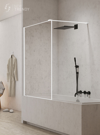 PARAWAN NAWANNOWY NEW MODUS WHITE U 60x150 CZYSTE 8mm ACTIVE SHIELD