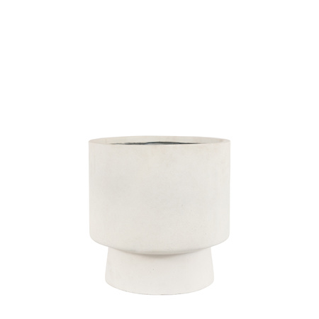 Oria Footed Outdoor Planter White 444x444x444mm