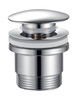 Odpływ umywalkowy 6/4", klik-klak, duży grzybek, 10-60mm, chrom
