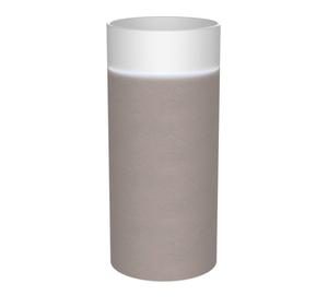 OASIS umywalka ceramiczna wolnostojąca ø 40x89cm, biała/beton pearl grey
