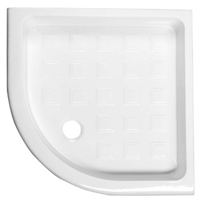RETRO brodzik prysznicowy ceramiczny, półokrągły 90x90x20cm, R550, biały