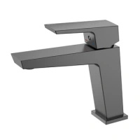 Bateria umywalkowa stojąca, gun metal