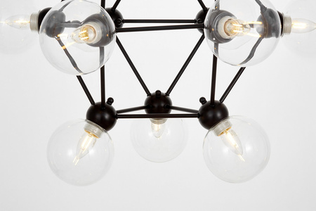 NOWOCZESNA LAMPA WISZĄCA CZARNA ZODIAK NEO