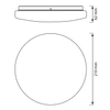 Lampa sufitowa łazienkowa, ø 210mm, 900lm, 12W, 3000K, IP44