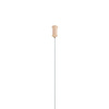 Lampa wisząca MODERNO  80 cm -kremowa z białymi kloszami