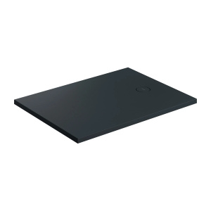 AQUAROCK kompozytowy brodzik prysznicowy antypoślizgowy, 80 x 120 cm, black lava mat