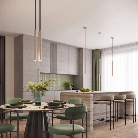 Lampa wisząca ARCHE 3P taupe