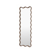 Wiggle Leaner Mirror Walnut 500x30x1500mm