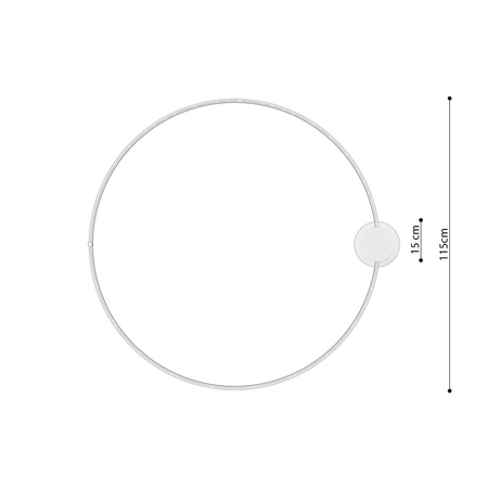 Plafon RIO 110 biały LED 3000K