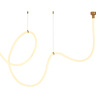 Lampa wisząca SNAKE LED wąż ledowy złota 500 cm