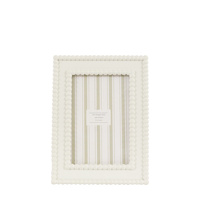 Cove Beaded Photo Frame 6x4in White