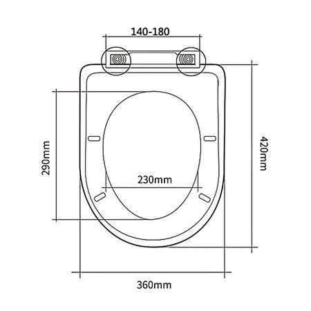 VITO deska WC, Soft Close, Easy Take, biały